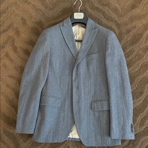 Elegant Gray Men's Blazer